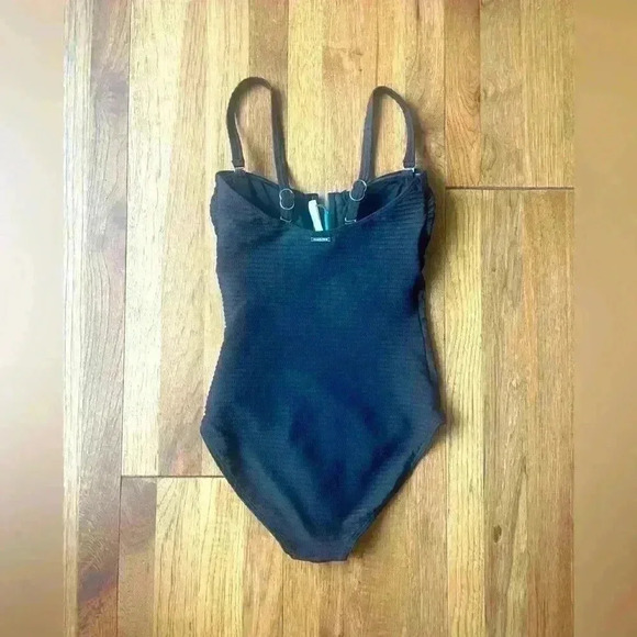 NWT Sea Level Women’s Spinnaker U Bar Bandeau One Piece Swimsuit Sz 4‎ Beach - Picture 8 of 15